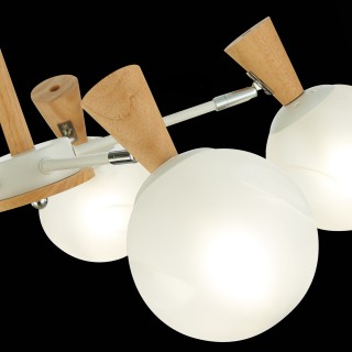 SLE220702-05 Люстра потолочная Белый, Светлое дерево/Белый E14 5*40W CATANIA-foto6