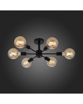 SL419.402.06 Люстра потолочная Черный E27 6*60W ANO-foto9