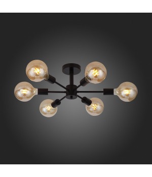 SL419.402.06 Люстра потолочная Черный E27 6*60W ANO-foto9