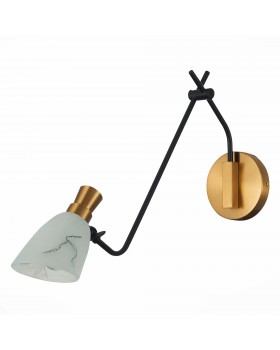 SLE205401-01 Бра Черный, Латунь/Белый E14 1*60W LITA-foto2