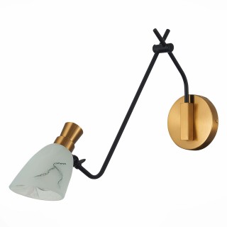 SLE205401-01 Бра Черный, Латунь/Белый E14 1*60W LITA-foto2