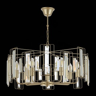 SLE103403-07 Люстра подвесная Шампань/Прозрачный E14 7*40W GIANO-foto5