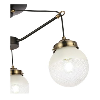 SLE110302-03 Светильник подвесной Черный, Бронза/Прозрачный, Белый E27 3*60W STRICCE-foto3