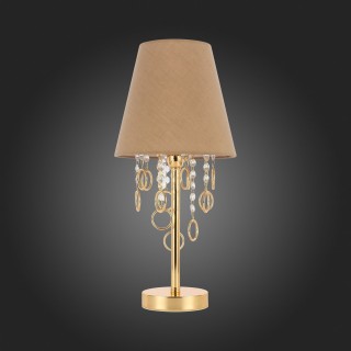 SL1138.204.01 Прикроватная лампа Французское золото/Бежевый, Прозрачный E14 1*40W MEDDO-foto8
