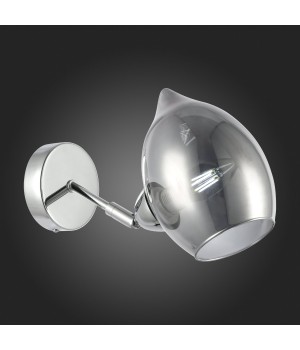 SLE102401-01 Бра Хром/Дымчатый E14 1*40W RINNO-foto5