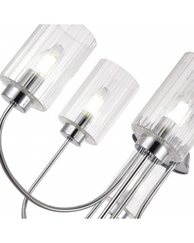 SLE1127-103-06 Светильник подвесной Хром/Прозрачный E14 6*40W TILDA-foto3