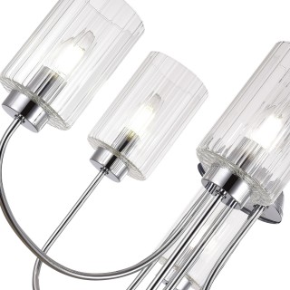 SLE1127-103-06 Светильник подвесной Хром/Прозрачный E14 6*40W TILDA-foto3