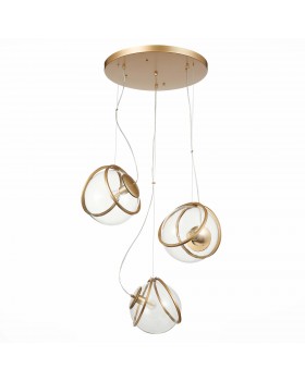 SL1181.313.03 Светильник подвесной ST-Luce Латунь/Латунь, Прозрачный E27 3*40W Acerra-foto2