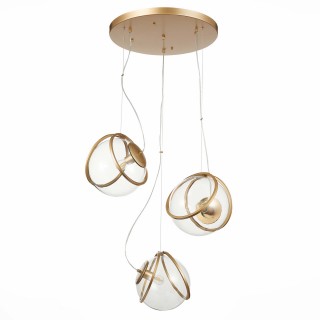 SL1181.313.03 Светильник подвесной ST-Luce Латунь/Латунь, Прозрачный E27 3*40W Acerra-foto2