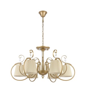 SL177.203.06 Люстра подвесная, потолочная Золотистый/Белый E14 6*40W AZZURRO-foto2