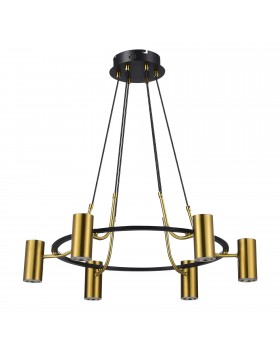 SL1215.403.06 Светильник подвесной ST-Luce Черный, Латунь/Латунь GU10 6*5W 4000K TALIA-foto2