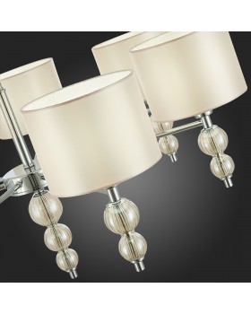 SLE105703-07 Люстра подвесная Хром/Светло-бежевый E14 7*40W RAMER-foto9