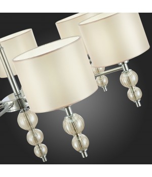 SLE105703-07 Люстра подвесная Хром/Светло-бежевый E14 7*40W RAMER-foto9