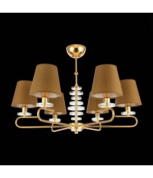 SL1139.203.06 Люстра подвесная Французское золото/Бежевый E14 6*40W ESCALLA-foto5