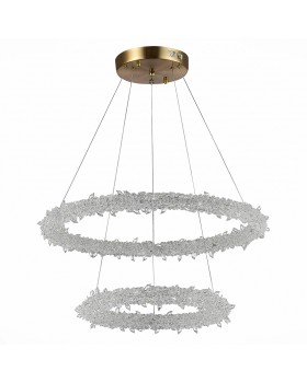 SL6105.203.02 Люстра подвесная ST-Luce Золотистый/Прозрачный LED 1*80W 3000 - 6500K Lucchero-foto2