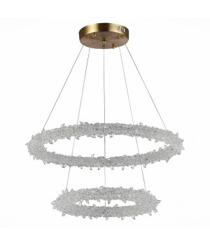SL6105.203.02 Люстра подвесная ST-Luce Золотистый/Прозрачный LED 1*80W 3000 - 6500K Lucchero-foto2