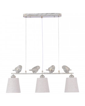 SLE1155-503-03 Светильник подвесной Белый/Серый E27 3*40W LAVINIA-foto2