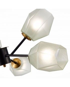 SLE205102-06 Люстра потолочная Латунь, Черный/Белый E27 6*60W TERRAMO-foto3