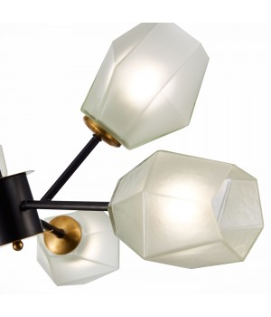 SLE205102-06 Люстра потолочная Латунь, Черный/Белый E27 6*60W TERRAMO-foto3