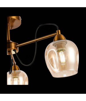 SLE110002-03 Люстра потолочная Бронза/Янтарный E27 3*60W ACRO-foto6