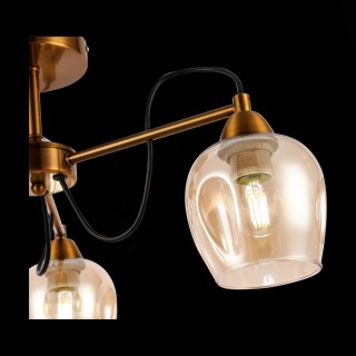 SLE110002-03 Люстра потолочная Бронза/Янтарный E27 3*60W ACRO-foto6