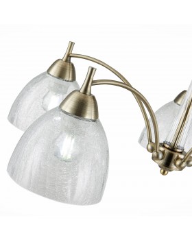 SLE104402-05 Люстра потолочная Бронза/Прозрачный E27 5*60W NUELE-foto3