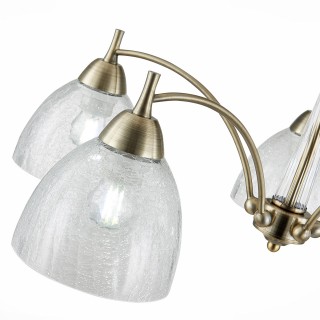 SLE104402-05 Люстра потолочная Бронза/Прозрачный E27 5*60W NUELE-foto3