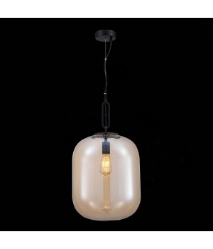 SL1050.413.01 Светильник подвесной ST-Luce Черный/Коньячный E27 1*40W BURASCA-foto4