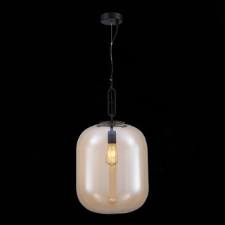 SL1050.413.01 Светильник подвесной ST-Luce Черный/Коньячный E27 1*40W BURASCA-foto4