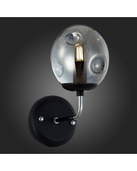 SLE106001-01 Светильник настенный Хром, Черный/Дымчатый E14 1*40W MAREA-foto5