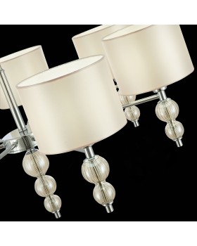 SLE105703-07 Люстра подвесная Хром/Светло-бежевый E14 7*40W RAMER-foto6