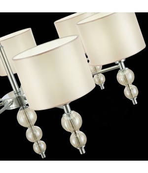 SLE105703-07 Люстра подвесная Хром/Светло-бежевый E14 7*40W RAMER-foto6