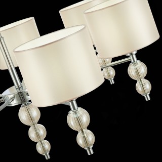 SLE105703-07 Люстра подвесная Хром/Светло-бежевый E14 7*40W RAMER-foto6