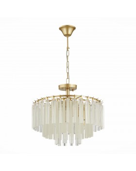 SLE260103-05 Люстра подвесная Шампань/Шампань, Прозрачный E14 5*40W REGGIO-foto2