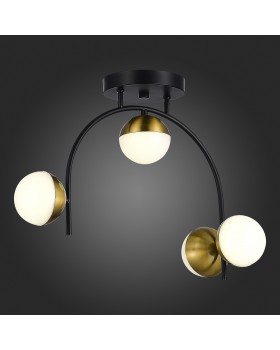 SLE6500-402-04 Люстра потолочная Черный,Золотистый/Белый LED 4*8W 4000K AARNIO-foto5