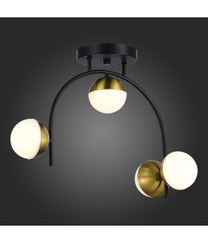SLE6500-402-04 Люстра потолочная Черный,Золотистый/Белый LED 4*8W 4000K AARNIO-foto5