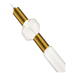 SL6117.203.02 Светильник подвесной ST-Luce Латунь/Золотой, Прозрачный LED 2*3W 3000K TACCHE-foto3