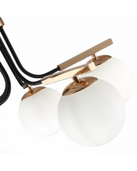 SLE106803-05 Люстра подвесная Французское золото, Черный/Белый E14 5*40W SONCO-foto10