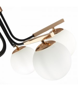 SLE106803-05 Люстра подвесная Французское золото, Черный/Белый E14 5*40W SONCO-foto10