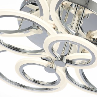 SLE500512-08 Светильник потолочный Хром/Белый LED 1*212W 3000-6000K CERINA-foto6