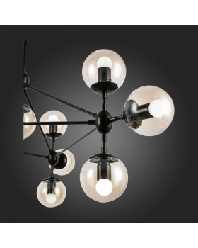 SLE154903-10 Люстра подвесная Черный/Янтарный E27 10*40W LACOTTA-foto9