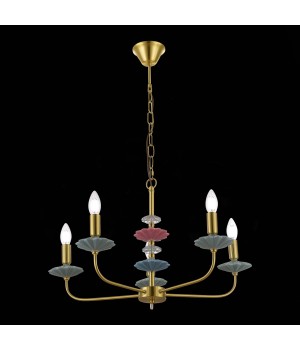 SLE1117-203-05 Люстра подвесная Золотистый E14 5*40W ATTIC-foto4