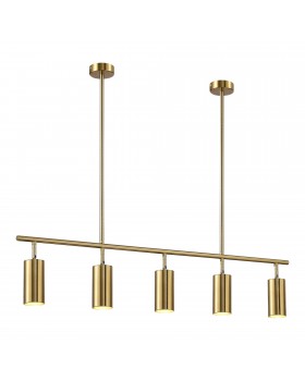 SL1206.303.05 Светильник подвесной ST-Luce Латунь/Латунь GU10 5*5W 4000K SORMANO-foto3
