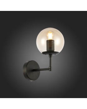SLE154901-01 Светильник настенный Черный/Янтарный E27 1*40W LACOTTA-foto5