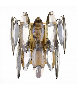 SL1227.301.02 Бра ST-Luce Латунь/Прозрачный E14 2*40W ANCONA-foto2