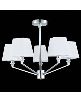 SLE107602-05 Люстра потолочная Хром/Белый E14 5*40W GRINDA-foto5