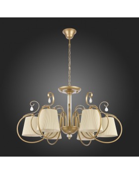 SL177.203.06 Люстра подвесная, потолочная Золотистый/Белый E14 6*40W AZZURRO-foto4