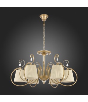 SL177.203.06 Люстра подвесная, потолочная Золотистый/Белый E14 6*40W AZZURRO-foto4