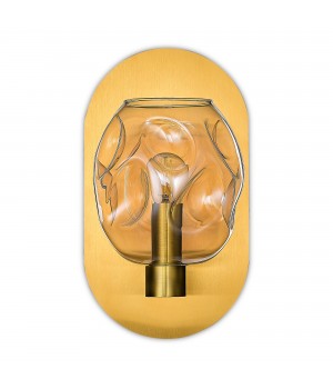 SL1188.301.01 Бра ST-Luce Латунь/Коньячный E14 1*40W IDESIA-foto4