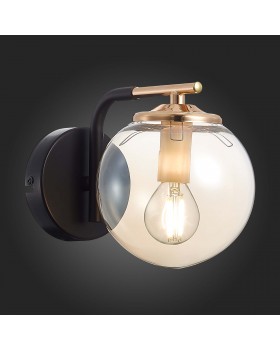 SLE106901-01 Бра Черный/Янтарный E14 1*40W LITERNO-foto4